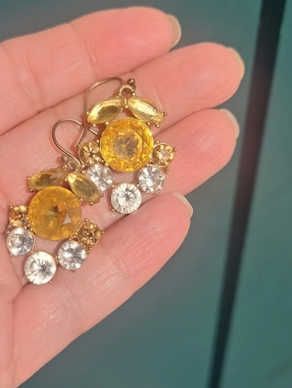 J. Crew Gold-Tone Floral Drop Earring - Gold